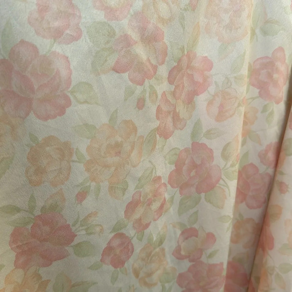 Christian Dior vintage rose floral robe size small - Picture 13 of 14